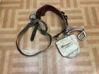 Bashlin Climbing Belt Size D23 Leather Pole Arborist Lineman Tool Strap Canvas
