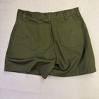 Bsa Dark Green Shorts Waist Size 33 Snap Flap Pockets Ts-719