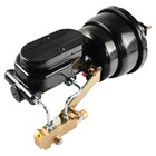 Universal 7  Firewall Mount Power Brake Pedal Dual Booster Master Disc drum Kit