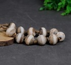 Himalayan Tibetan Dzi Zee 1 Line Amulet Prayer Mala Agate Old Beads