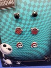 Disney The Nightmare Before Christmas Jack Skellington Earrings Set New In Box