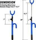 Cartman Vehicle Steering Wheel Lock Blue