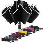 Large Windproof Inverted Umbrella - Compact Reverse Design  Teflon-coated  Trave