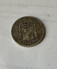 Rare 1870 1870 Spanish Provisional 2 Pesetas  83 5  Silver 