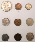 Lot Of 36 Junk Drawer 90  Silver 1917 Walking Liberty dime buffallo Nickel dates