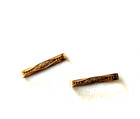 Pair Victorian Childs Gold Hair Clips