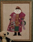 Just Nan Cross Stitch Peddler Santa W Charm Embellishments 2003 Jn123