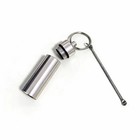 Travel Spice Container With Spoon - Mini Metal Vial Keychain Box