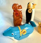 Pez Petz 5 Gum Candy Dispensers Kangaroo Dog Monkey Penguin Whale 1989-1999