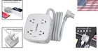 Versatile 8 Outlet Surge Protector Power Strip With 4 Usb Ports And Flat Plug