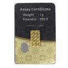 1 Gram Igr  9999 Fine Gold Bar - Istanbul Gold Refinery - Sealed Assay