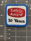 Vintage Safety Award 10 Years Patch Trucker Trucking Truck Bus Driving Driver Sa
