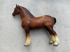 Nice Vintage Breyer Horse  83 Chestnut Clydesdale Draft Mare Matte Dark 1960s