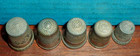 5 Sterling Silver Thimbles Priscilla 11  10  9  4 Scrap not 17 9 Grams