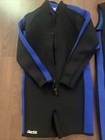 Deep Sea Wetsuit Size Men s L Black   Blue Jacket  John 2 Piece Wetsuit 3mm