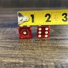 Vintage Las Vegas Dice Fabulous Cherry Red Set Of 2