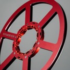 Studevox 10 5  Edge Polished Red Aluminium Tape Reel For Reel Tape Recorders