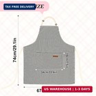 2 Pack Adjustable Bib Aprons W  2 Pockets Cotton Cooking Apron For Women   Men