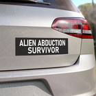 Alien Abduction Survivor Sticker 3x9 Funny Alien Roswell Area 51 Ufo Stickers