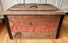 Authentic Vintage Mexican Coke Coca-cola Cooler   Sign  Wood W  Zinc 1930s-50s