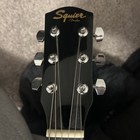 Squirt Acoustic Guitar Solid Wood 6 String With Capo And Pick For Beginners