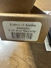 New Old Stock Knives Of Alaska Cub Bear Sure Grip D2 Caping Knife 00006fg