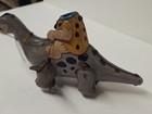 Vintage Flintstones Barney Rubble Riding Dino Marx Mechanical Windup Tin Toy