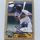 1987 Topps - Tony Gwynn  530 Autographed Baseball Card