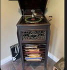 Antique Victor Victrola Phonograph Vv-xi  Talking Machine Record Player   plays
