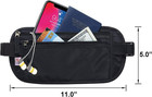 Passport Holder - Money Belt Secure Hidden Travel Wallet Undercover Fanny Pack W