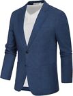 Grace Karin Men s Blazer Slim Fit Blue M 40r Notch Lapel 2 Button