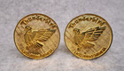 Vintage-xxrare-lot Of  thunderbird Hotel Casino  Las Vegas Cufflinks   Key Chain