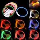 Led Adjustable Dog Collar Blinking Flashing Light Up Glow Pets Safety Waterproof
