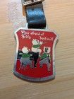 Vintage 1934 Ingersoll Disney Three Little Pigs  Pocket Watch Fob With Original