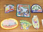 Mixed Lot Of 6 Girl Scouts Gsa  Iron On Fun Patches