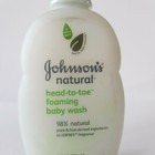 Johnsons Natural Head To Toe Foaming Baby Wash Hypoallergenic Pump New Sealed