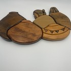 Intarsia Hand Crafted 3d Wood Carving Native Southwestern Boho Wallhanging Art 