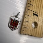 Reu 800 Sterling Silver Royal Crest Pendant Tirol Austrian Alps Phoenix Enamel
