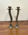 Vintage Pewter Candlesticks Set