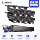 Annke 8ch 1080p H 265  Security Camera System 3k Lite Cctv Dvr Outdoor Ai Kits