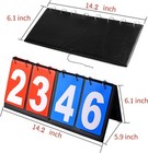 Scoreboard Score Keeper Flipper For Basketball Tennis Sports Blue red 