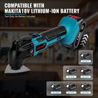 Electric Cordless Oscillating Multi Tool 6 Speed With 2x Battery   Accessories