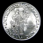 1944-d Mercury Dime Silver ---- Gem Bu Fb  Condition Stunning Coin ----  496z