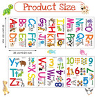 Alphabet Animal Wall Stickers Removable Abc Decals For Kids Nursery Decor