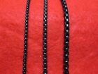 16 -60  3 4 5mm Black Plated  Stainless Steel Smooth Box Rope Chain Necklace -bk