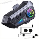 Fm Motorcycle Headset Bluetooth Helmet Intercom Speaker Music Share Headphone Us