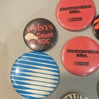 Unisys Ibm Univac Symplex Vintage 1980s Original Multicolor Pinback Lot