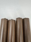 Vintage Mid Century Modern Tapered Wood Furniture Legs Set Of Brass Caps Mcm 