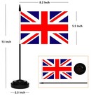12 Pack United Kingdom Desk Flags Set  Uk Small Mini Table Office Flags With    