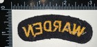 Wwii British Civil Defense Warden Shoulder Patch Title Sign Flash Formation